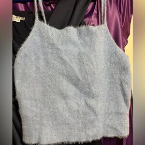 SHEIN sweater camisole 3x powder blue